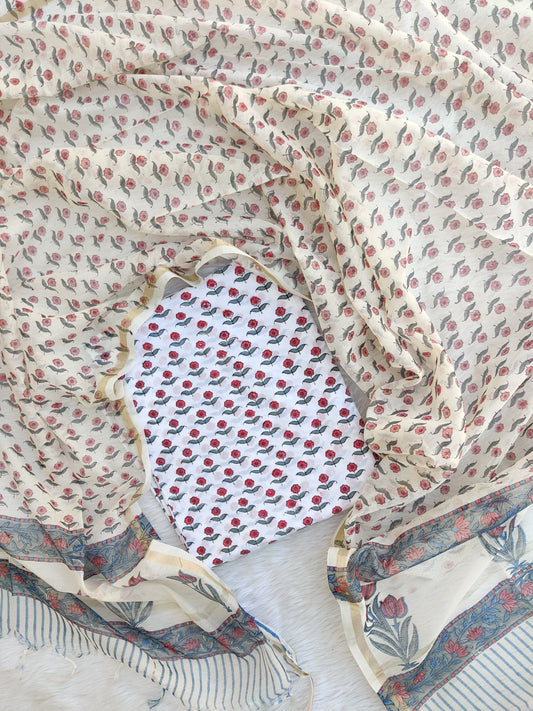 (SALE) TOP & DUPATTA Combo Set 2.5 Mtr each (NO BOTTOM)