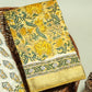 Hand Block Printed Maheshwari Silk Suit with Maheshwari Silk Dupatta