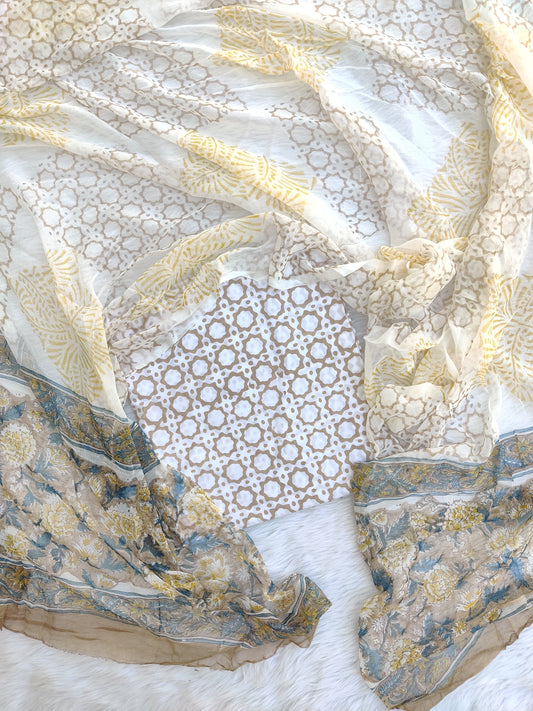 (SALE) TOP & DUPATTA Combo Set 2.5 Mtr each (NO BOTTOM)