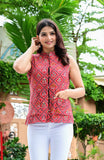Jaipuri Reversible Quilted Cotton Sleeveless Jackets