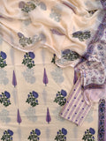 Hand Block Printed Cotton Suit with Cotton Kota Doria dupatta6.