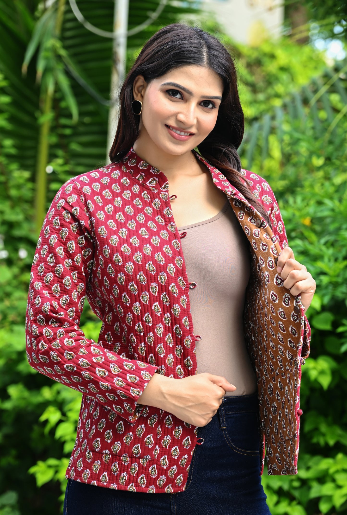 Jaipuri Reversible Quilted Cotton Jackets