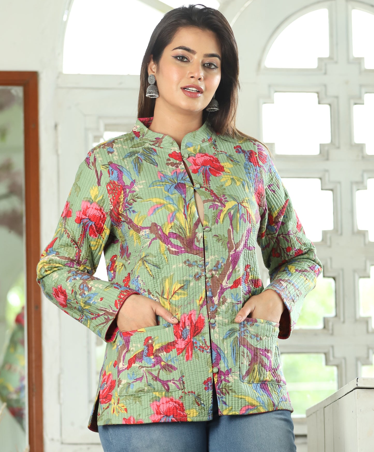 Jaipuri Reversible Quilted Cotton Jackets