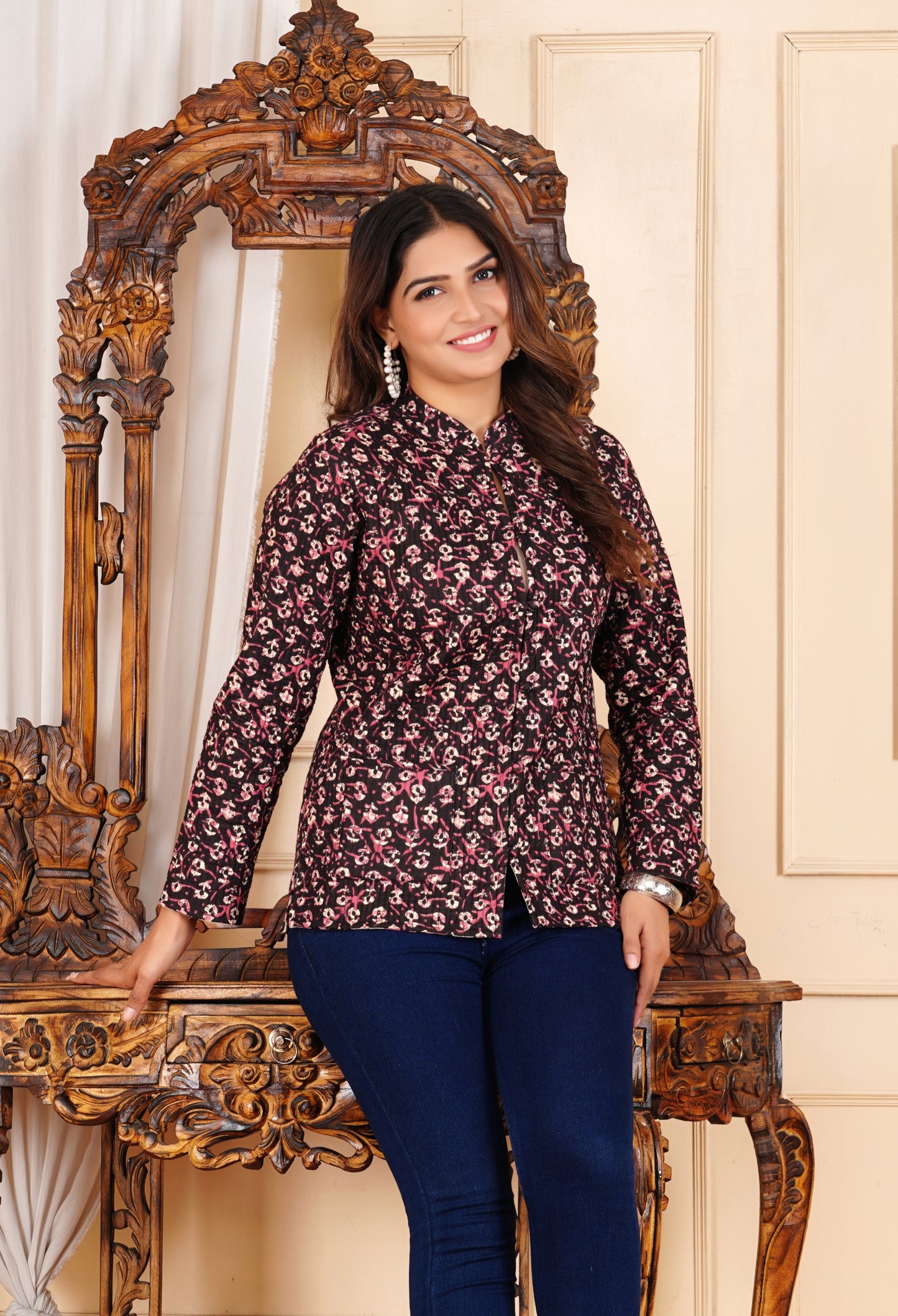 Jaipuri Reversible Quilted Cotton Jackets