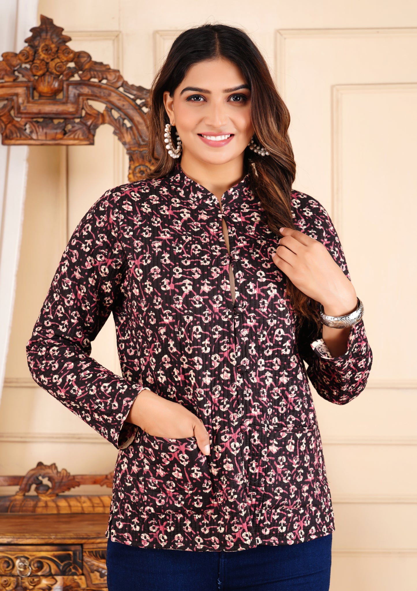 Jaipuri Reversible Quilted Cotton Jackets