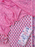 Hand Block Printed Cotton Suits with Mulmul Bandhej Dupatta