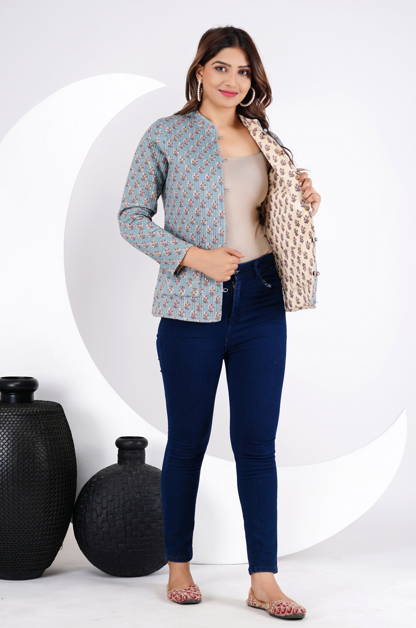 New Launch Reversible Quilted Cotton Jackets