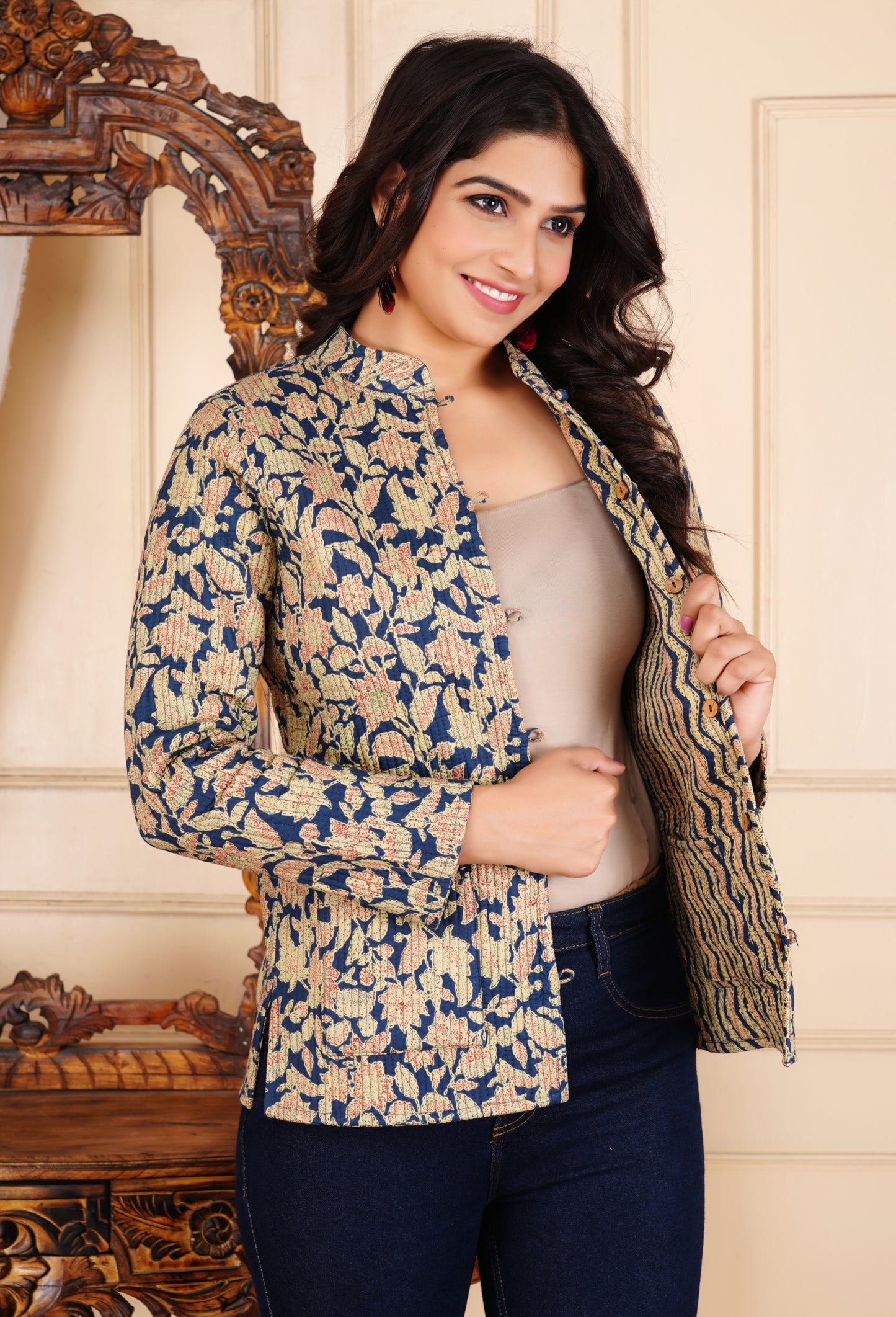 New Launch Reversible Quilted Cotton Jackets