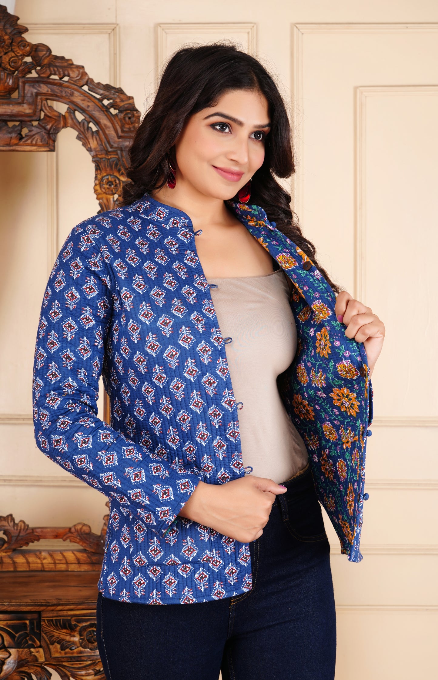 New Launch Reversible Quilted Cotton Jackets