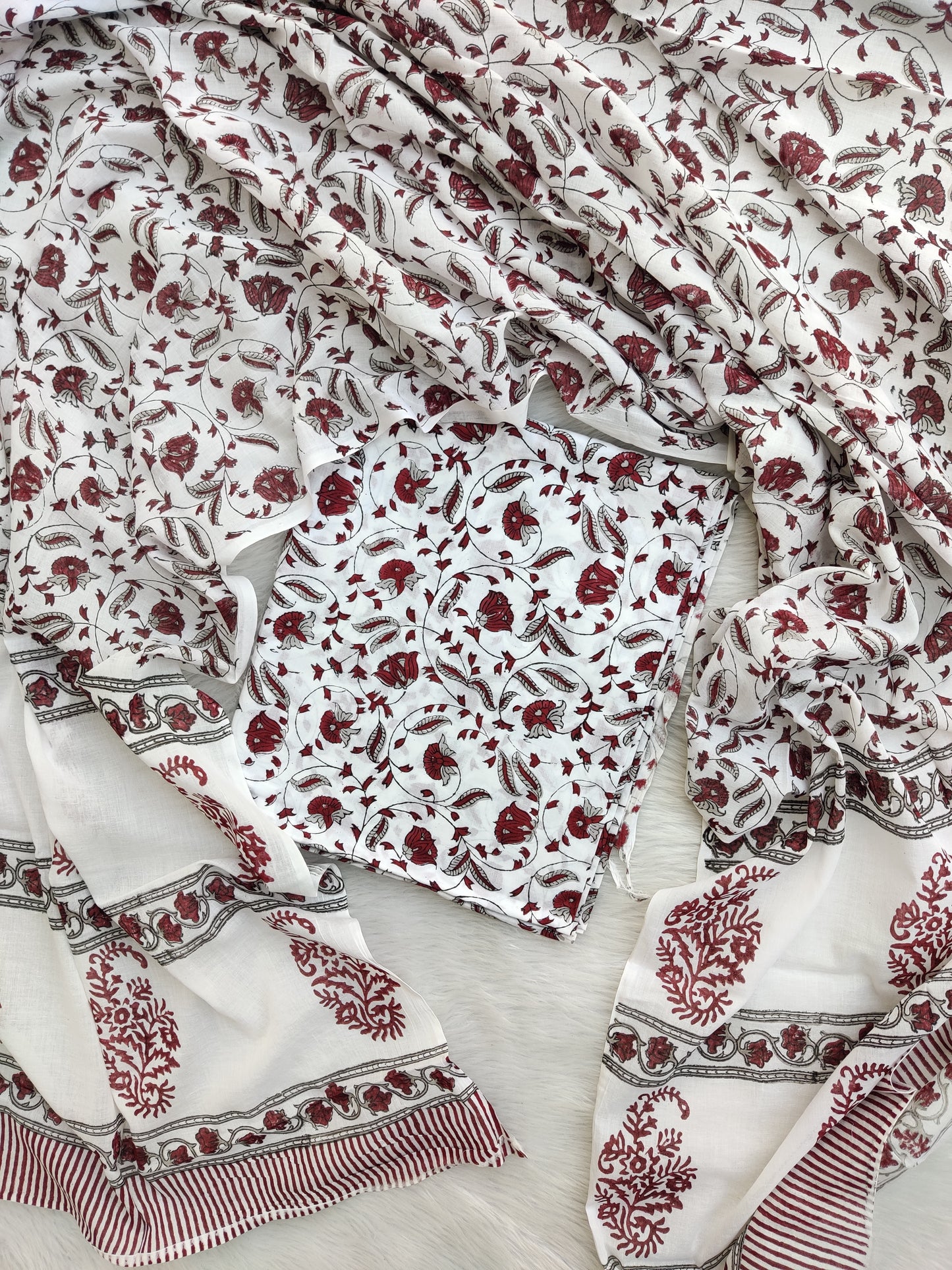 (SALE) TOP & DUPATTA Combo Set 2.5 Mtr each (NO BOTTOM)