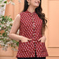 New Launch Jaipuri Reversible Quilted Cotton Sleeveless Jackets