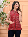 New Launch Jaipuri Reversible Quilted Cotton Sleeveless Jackets