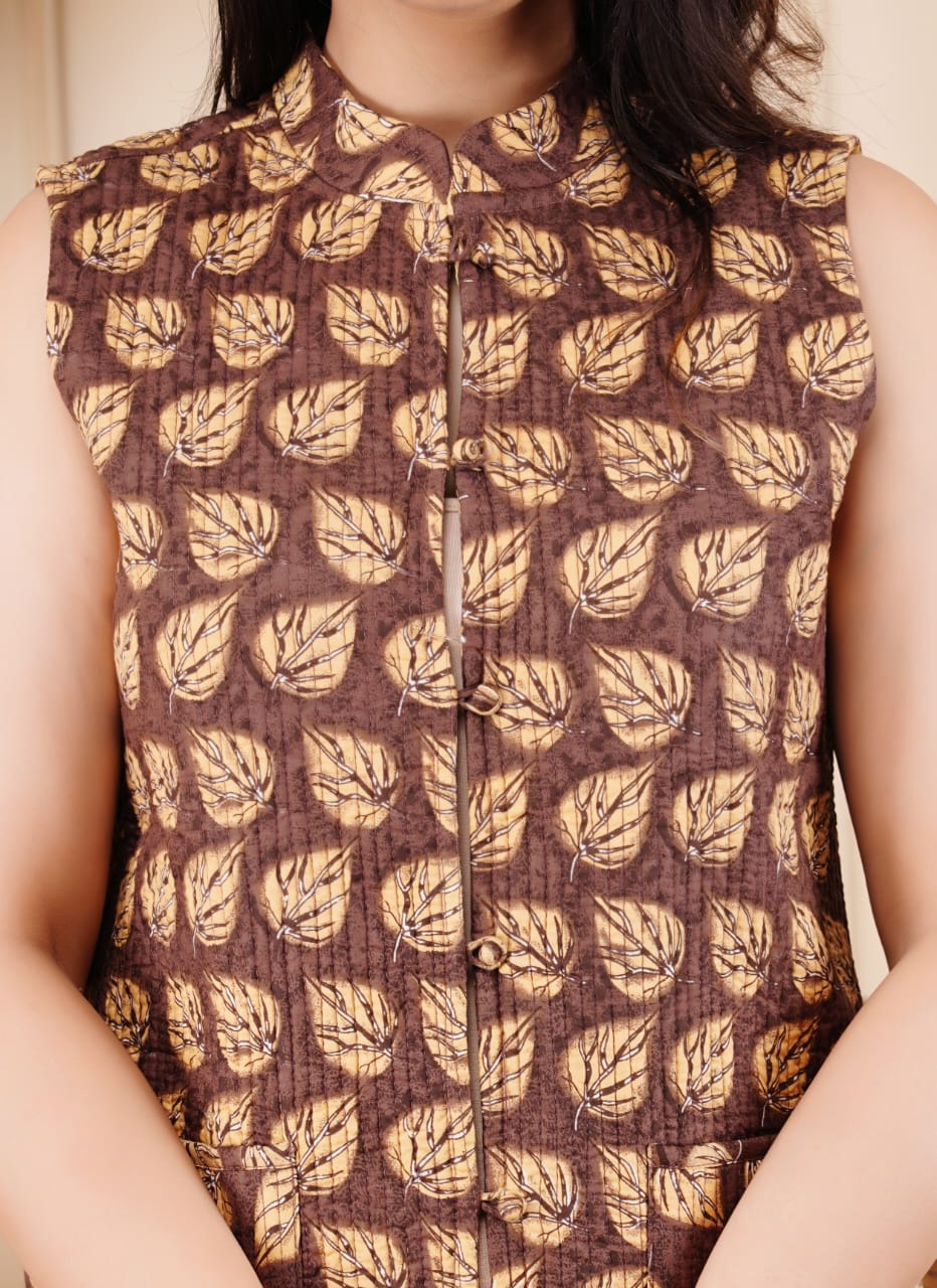 New Launch Jaipuri Reversible Quilted Cotton Sleeveless Jackets