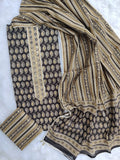 (SALE) Exclusive Cotton Printed Neck Work Suits with mulmul dupatta1