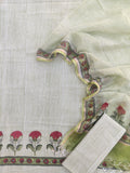 (BOOTA) Hand Block Printed Cotton Suit with Cotton Kota Doria dupatta