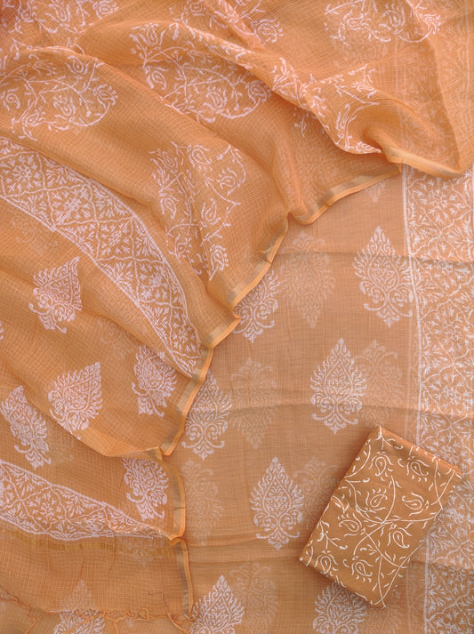 PURE KOTA DORIA SUIT WITH PURE KOTA DORIA DUPATTA