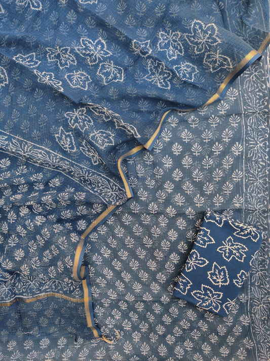 PURE KOTA DORIA SUIT WITH PURE KOTA DORIA DUPATTA