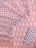Handloom Weave Ikat Suit with Kota Doria Dupatta