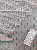 Handloom Weave Ikat Suit with Kota Doria Dupatta