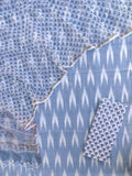 Handloom Weave Ikat Suit with Kota Doria Dupatta