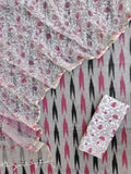 Handloom Weave Ikat Suit with Kota Doria Dupatta