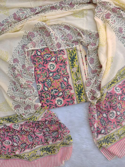 (SALE) TOP & DUPATTA Combo Set 2.5 Mtr each (NO BOTTOM)