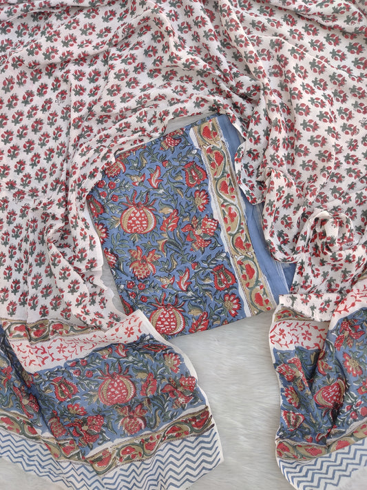 (SALE) TOP & DUPATTA Combo Set 2.5 Mtr each (NO BOTTOM)