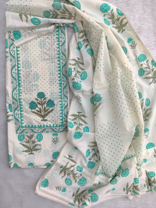 (SALE) TOP & DUPATTA Combo Set 2.5 Mtr each (NO BOTTOM)