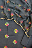 Hand Block Printed Cotton Suit with Cotton Kota Doria dupatta