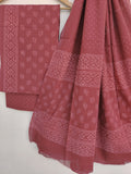 Discharge Cotton Block Printed Cotton Suit with mulmul cotton Dupatta