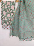 BLOCK PRINTED COTTON SUIT WITH LEHRIYA KOTA DORIA DUPATTA1