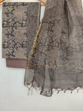 (VANASPATI) Block Printed Cotton Suit with Cotton Kota Doria dupattaa