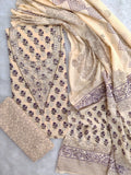 FLORAL PRINTED COTTON GOTA PATTI SUIT WITH COTTON DUPATTA