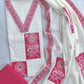 NEW LAUNCH            Exclusive Unstitched Cotton Neck Work Suits with Mulmul Dupatta