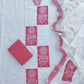 NEW LAUNCH            Exclusive Unstitched Cotton Neck Work Suits with Mulmul Dupatta