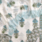 Hand Block Printed Cotton Schiffli Suit with Mulmul Embroidery Dupatta