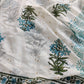Hand Block Printed Cotton Schiffli Suit with Mulmul Embroidery Dupatta