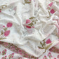 Hand Block Printed Cotton Schiffli Suit with Mulmul Embroidery Dupatta