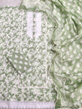 NEW LAUNCH            Exclusive Unstitched Cotton Neck Work Suits with Mulmul Dupatta