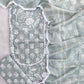 Exclusive Unstitched Cotton Neck Work Suits with Mulmul Dupatta