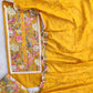 (SALE) COTTON NECK EMBROIDERY WORK SUIT WITH COTTON MULMUL EMBROIDERY DUPATTA