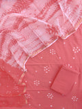 (BANDHEJ) Cotton Suit with Cotton Kota Doria Dupatta