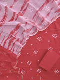 (BANDHEJ) Cotton Suit with Cotton Kota Doria Dupatta
