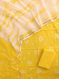 (BANDHEJ) Cotton Suit with Cotton Kota Doria Dupatta