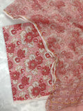 (All over) Hand Block Printed Cotton Suit with Cotton Kota Doria dupatta