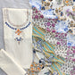 MIRROR NECK WORK SUITS WITH PATCH WORK MULMUL DUPATTA