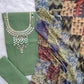 MIRROR NECK WORK SUITS WITH PATCH WORK MULMUL DUPATTA