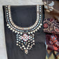 MIRROR NECK WORK SUITS WITH PATCH WORK MULMUL DUPATTA