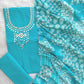 MIRROR NECK WORK SUITS WITH PATCH WORK MULMUL DUPATTA