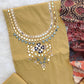 MIRROR NECK WORK SUITS WITH PATCH WORK MULMUL DUPATTA